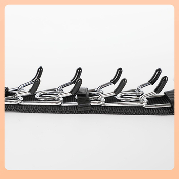 ⇝ Λουρί Εκπαίδευσης Σκύλου από Μαύρο Υφασμάτινο με Αποσπώμενο Κολάρο Σκύλου με Velcro - Είδη κατοικίδιων για εκπαίδευση σκύλων