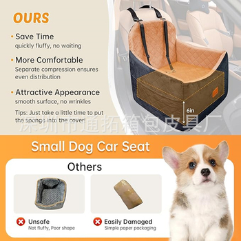 Νέο κάθισμα αυτοκινήτου για σκύλους και εξορμήσεις, αφαιρούμενο και πλενόμενο για κατοικίδια, άνετα μπροστινά και πίσω καθίσματα αυτοκινήτου