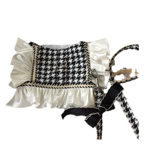 Koera-kassi lõhnaga veojõuköis, vestiga, rinnal seljal olevad riided, lemmiklooma keha, teddy, kõndimiskoera köiekomplekt