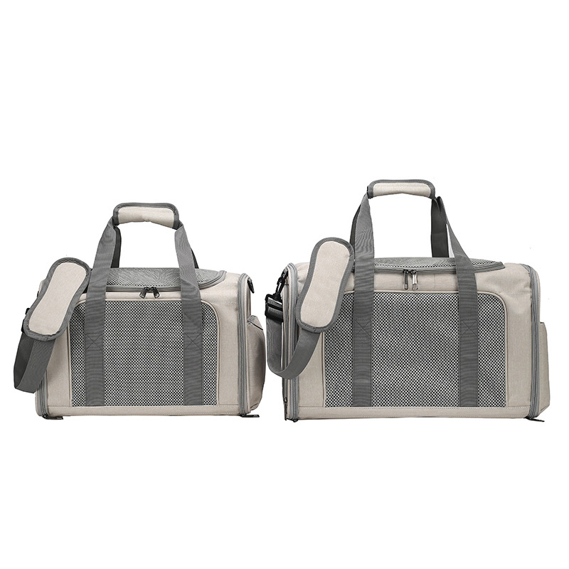 Macskatáska Kimenő hordozható nagy kapacitású lélegző macskaketrec autóba macskaketrec kutyatáska hordozható keresztpántos összecsukható kisállattáska