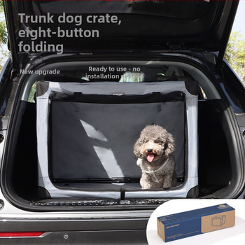 Határokon átnyúló kisállat-autós kutyaketrec, hátsó ketrec, nagy kutyakocsi, összecsukható macskakennel kisállat-ketrec