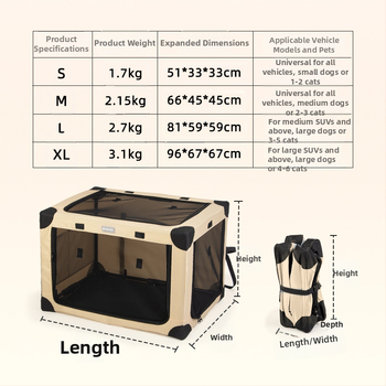 Κλουβί σκύλου για διασυνοριακό αυτοκίνητο κατοικίδιων, πίσω κλουβί, μεγάλο αυτοκίνητο σκύλου, πτυσσόμενο κλουβί κατοικίδιων για γάτες