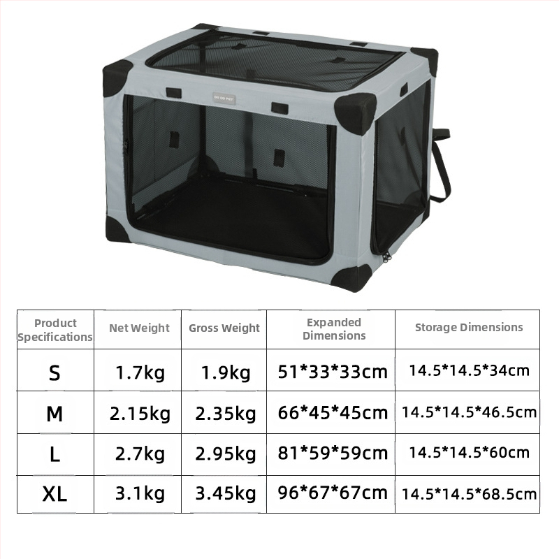 Határokon átnyúló kisállat-autós kutyaketrec, hátsó ketrec, nagy kutyakocsi, összecsukható macskakennel kisállat-ketrec