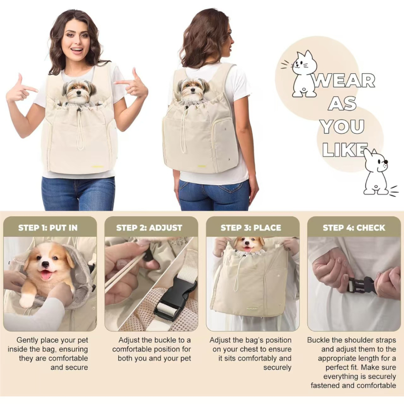 Ljetna torba za kućne ljubimce velikog kapaciteta, torba za mačke, torba za pse nego torba za medvjede, prekogranična, najprodavanija torba za pse, torba za prsa