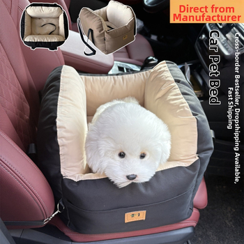 Utazó autós kutyatáska határokon átnyúló robbanásveszélyes kivehető és mosható hordozható autós biztonsági ülés kisállat macska kutya kennel otthon meleg