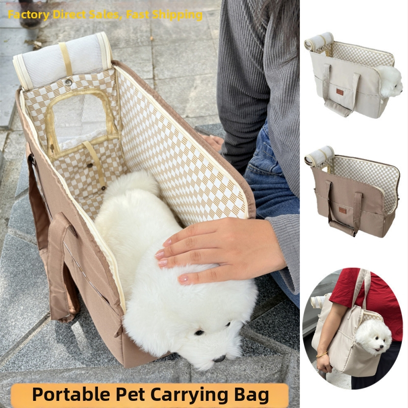 Kisállat crossbody táska válltáska macska és kutya utazótáska légáteresztő hálós ablak cica és kutya kirándulás táska kutyatáska légáteresztő és hordozható