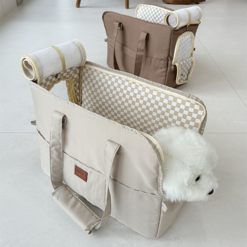 Kisállat crossbody táska válltáska macska és kutya utazótáska légáteresztő hálós ablak cica és kutya kirándulás táska kutyatáska légáteresztő és hordozható