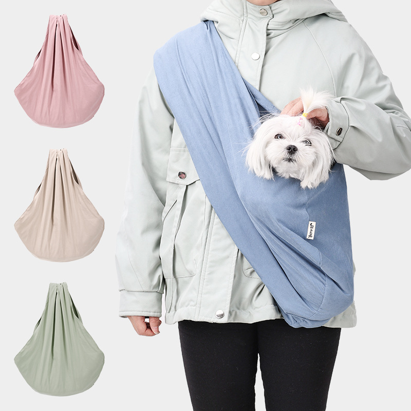 Jaapani ja Korea lihtne kutsika-kassi rinnalt väljas kantav riidest kott kaasaskantav õlakott lemmiklooma kullerkott mugav reisimiseks oluline