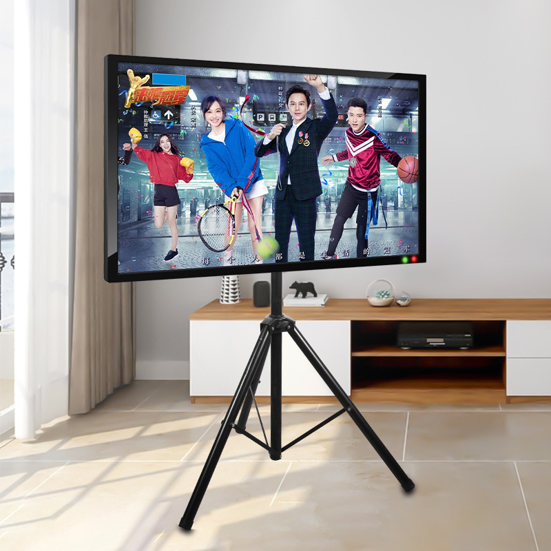 Неутрална стойка за телевизор 32-55 инча, подова стойка, сгъваема стойка за монитор със статив, вертикална закачалка за телевизор