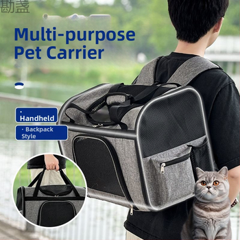 [Suure mahutavusega ja praktiline] Uus hingav kassi- ja koerakott, kaasaskantav suure mahutavusega autosse kokkupandav koerapuur väljasõitudeks