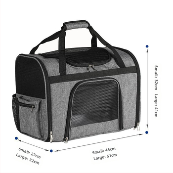 [Μεγάλη χωρητικότητα και πρακτική] Νέα αναπνεύσιμη τσάντα γάτας και σκύλου, φορητό κλουβί σκύλου μεγάλης χωρητικότητας για αυτοκίνητο, πτυσσόμενο για εκδρομές