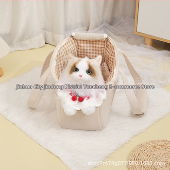 Korea stiilis laos koera-kassi väliskott lemmikloomakassi seljakott väikesele koerale kaasaskantav õlakott käele ristiketi jaoks