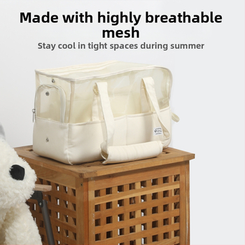 Νέα τσάντα κατοικίδιων ζώων για μικρό σώμα σκύλου χαριτωμένο μοντέρνο απλό αναπνεύσιμο ανοιξιάτικο και καλοκαιρινό τσάντα γάτας τσάντα ταξιδιού για σκύλους