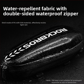 Τσάντα ποδηλάτου ROCKBROS μπροστινή τσάντα κρεμαστή μπροστινή τσάντα ποδηλάτου με σκληρό κέλυφος, τσάντα ποδηλάτου βουνού, εξοπλισμός ιππασίας, εργοστασιακή έξοδος