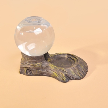 Αυτόματος διανομέας νερού για κατοικίδια αναρρίχησης, λεκάνη πόσης για χελώνες ξηράς, σαύρα, φρουρά παλατιού, διανομέας νερού από ρητίνη φλοιού, ερπετά, είδη εξωραϊσμού