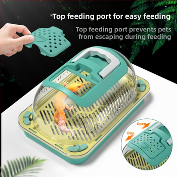 Reptile Palace Lizard Pet Box Πολυλειτουργικό κουτί για την αποφυγή διαφυγής, φορητό κουτί παρατήρησης αντικειμένων εξωτερικού χώρου, διαφανές κουτί
