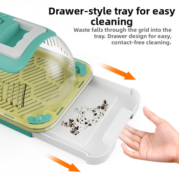 Reptile Palace Lizard Pet Box Πολυλειτουργικό κουτί για την αποφυγή διαφυγής, φορητό κουτί παρατήρησης αντικειμένων εξωτερικού χώρου, διαφανές κουτί