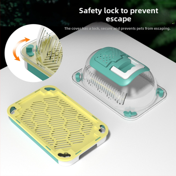 Reptile Palace Lizard Pet Box Πολυλειτουργικό κουτί για την αποφυγή διαφυγής, φορητό κουτί παρατήρησης αντικειμένων εξωτερικού χώρου, διαφανές κουτί