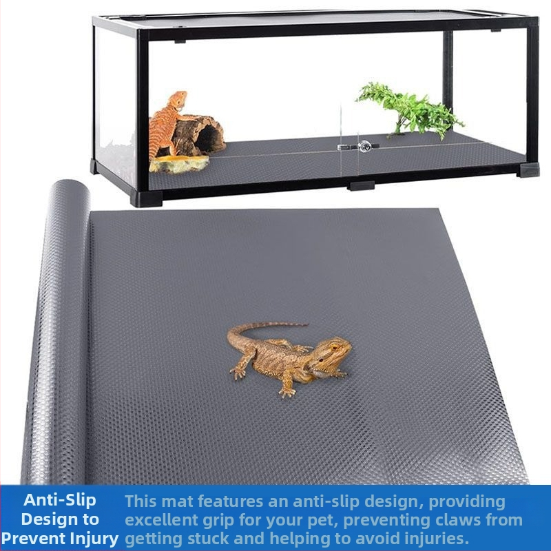Подложка за влечуги Eva, устойчива на мухъл, подложка за дъно на кутия за размножаване на змии и гекони, подложка против замърсяване за стъклен контейнер, неплъзгаща се, водоустойчива и лесна за поддръжка