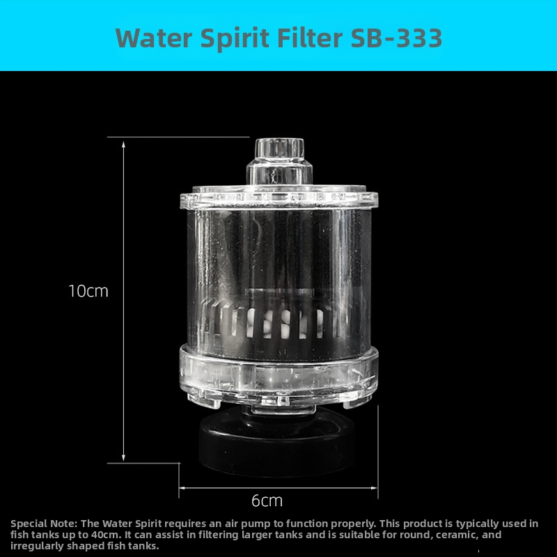„Songbao“ vandens goblino trijų viename filtro keraminis apvalus akvariumas mažas akvariumas deguonimi prisotintas pneumatinis mini siurbimo tualetas