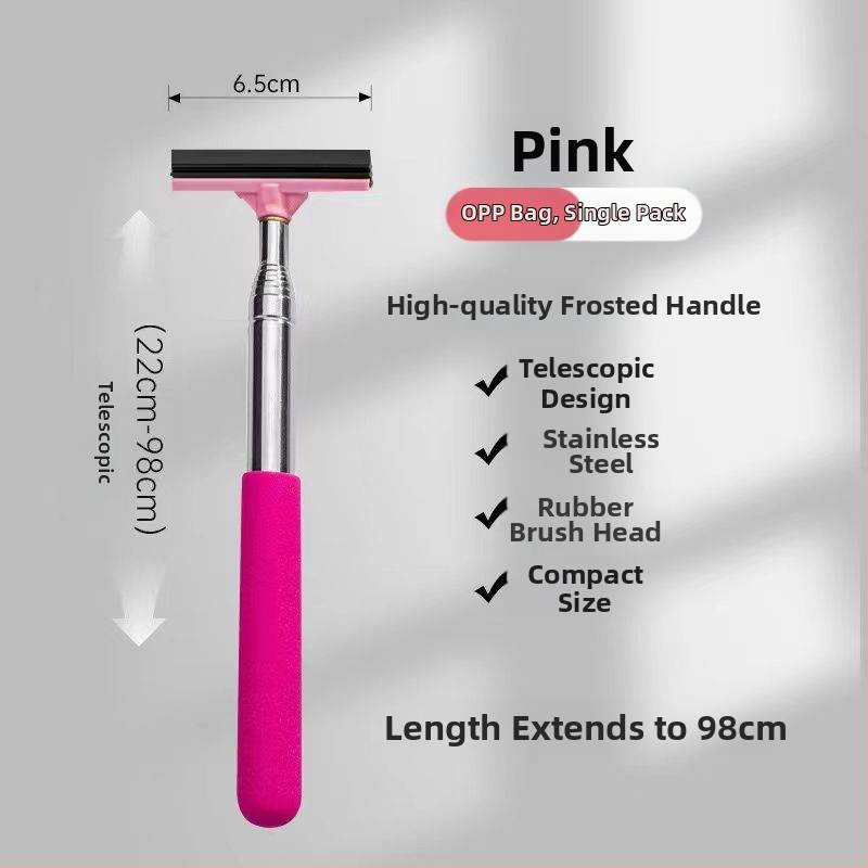 Automobilio galinio vaizdo veidrodėlio valytuvas iš nerūdijančio plieno priekinio stiklo valytuvas, ištraukiamas nešiojamas valytuvas, langų valytuvų valymas