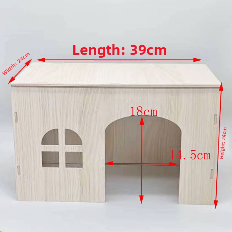 Търговия на едро на Тоторо Дървена Дървена Къща Демонска Катерица Къща Тоторо Морско Свинче Катерица Гнездо Холандско Прасе Заек Озеленяване Материали