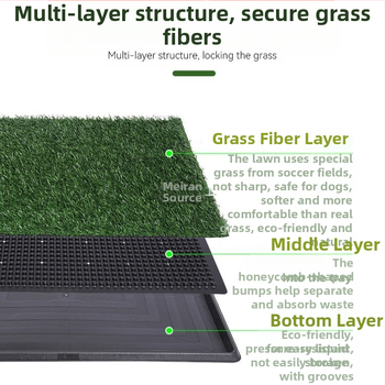 „CrossBorder Golden Pet Lawn“ tualeto kilimėlis, skirtas naudoti patalpose, žolės šunims, pakeičiamas šlapimo kilimėlis, atsparus vandeniui, plaunamas šunų šlapimo kilimėlis