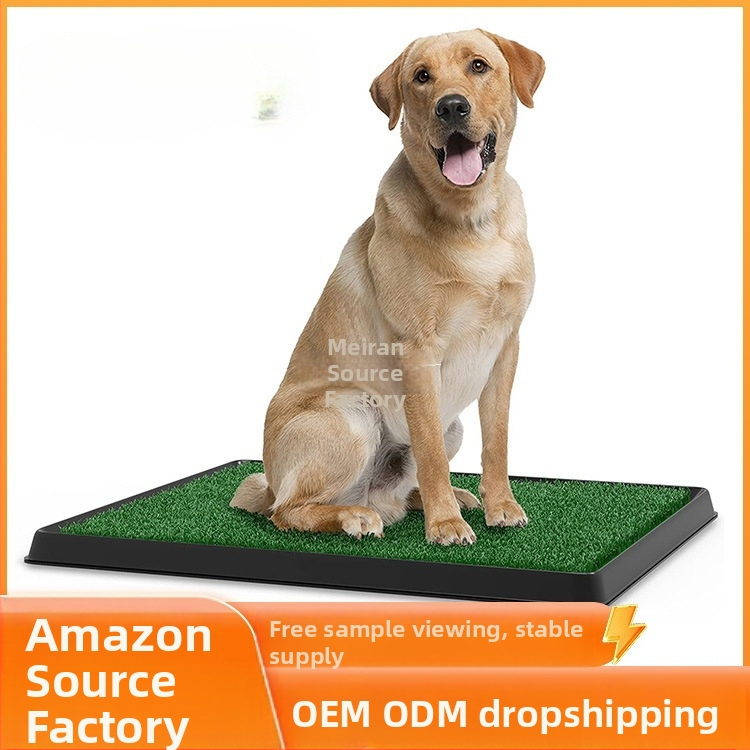 Piiriülene kuldne lemmikloomade muru tualettmatt siseruumides kasutamiseks mõeldud koera tualett, kasutatav asendus uriinipadi, veekindel, pestav koera uriinipadi