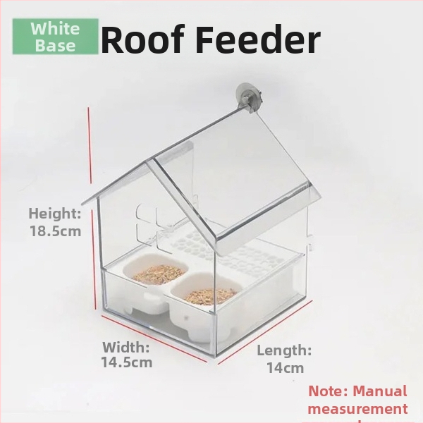 Хранилка за папагали, таванна мивка за вана, слънце, черен феникс, божур, прозрачна кутия за хранене с вода, лесна за почистване B