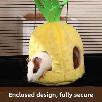 Du Laohani piiriülene hamstri võrkkiik rippuv kevad- ja suve universaalne pesa ananassiga kuldkaru varjualune maja linnupesa hamstri tarvikud
