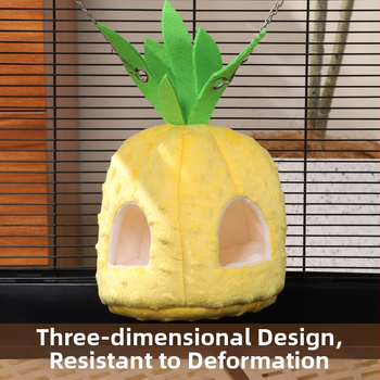 Du Laohani piiriülene hamstri võrkkiik rippuv kevad- ja suve universaalne pesa ananassiga kuldkaru varjualune maja linnupesa hamstri tarvikud