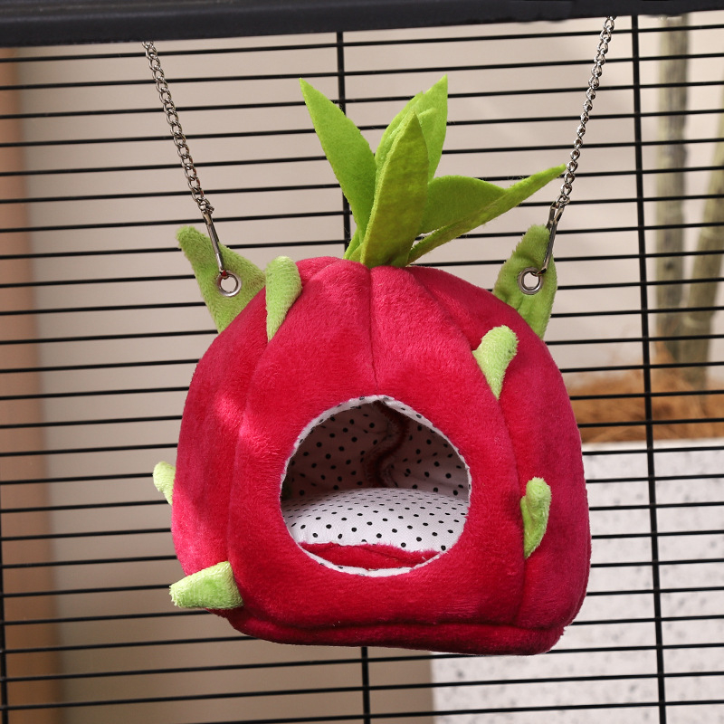 Du Laohani piiriülene hamstri võrkkiik rippuv kevad- ja suve universaalne pesa ananassiga kuldkaru varjualune maja linnupesa hamstri tarvikud