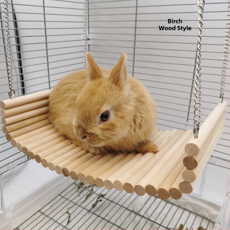 Gyári áruk törpe nyúl játék holland malac Totoro tömörfa hinta rönk függőágy fészek szett tengerimalac zápfog kellékek