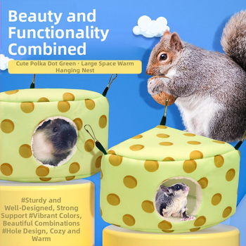 Honeyglider orav hamster väike papagoi puuvillane pesa talvine soe puuvillane pesa ananassi leivapesa kolmnurkne pesa