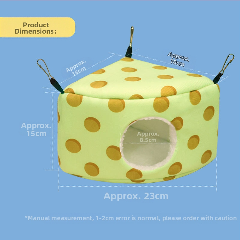 Медоносна катерица хамстер малък папагал памучно гнездо зимно топло памучно гнездо ананасово гнездо за хляб триъгълно гнездо