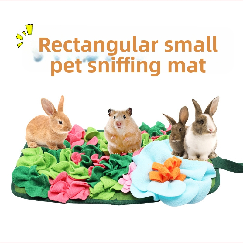 Amazon Temu uusjänese merisea söötmismatt meeleolu leevendamiseks, tšintšiljajänese ruudukujuline aia nuusutamismatt