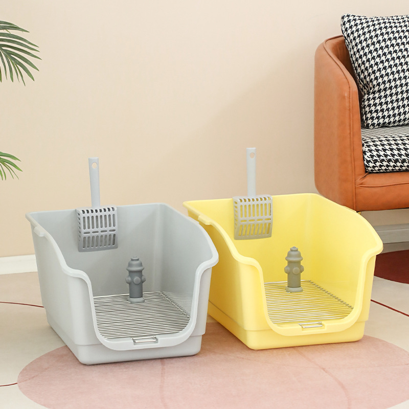 Falra Szerelhető Kutya WC Rozsdamentes Acél Kutyaalomdoboz Kis és Közepes Méretű Kutya WC Állateledel Szagtalanító Kialakítás