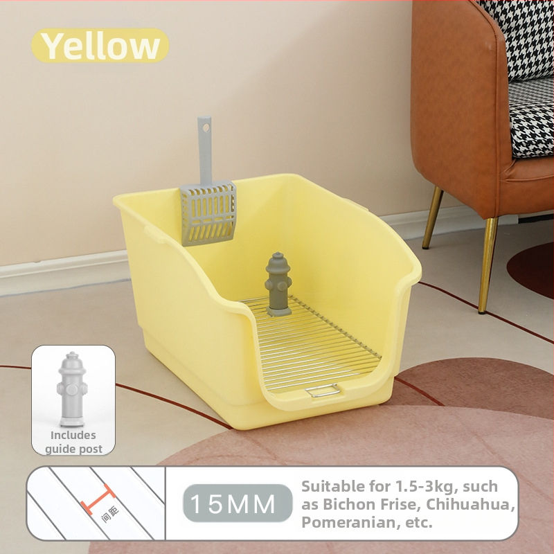 Falra Szerelhető Kutya WC Rozsdamentes Acél Kutyaalomdoboz Kis és Közepes Méretű Kutya WC Állateledel Szagtalanító Kialakítás