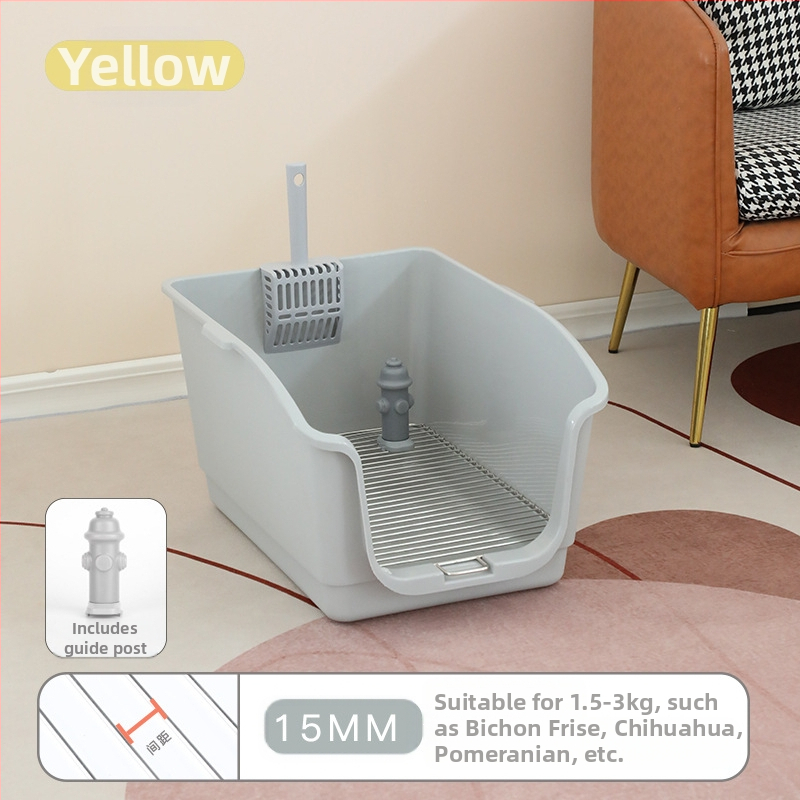 Falra Szerelhető Kutya WC Rozsdamentes Acél Kutyaalomdoboz Kis és Közepes Méretű Kutya WC Állateledel Szagtalanító Kialakítás