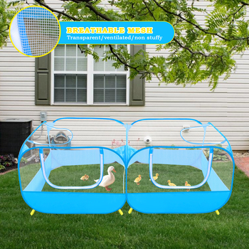 Δημοφιλής φορητή φράχτης κοτόπουλου της Amazon για εξωτερικούς χώρους, πτυσσόμενη σκηνή φράχτη κουνελιού, γάτας, σκύλου, πάπιας και κατοικίδιων ζώων