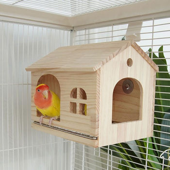 Συρόμενο Δίχτυ Κάτω Φωλιά Πουλιού Ξύλινο Σπιτάκι με Παπαγάλο, Δέρμα Τίγρης, Παιώνια, Μοναχός, Μαύρος Άνεμος, Μικρό Σπιτάκι, Μικρό Ηλιοστάσιο, Σπιτάκι, Παιχνίδι