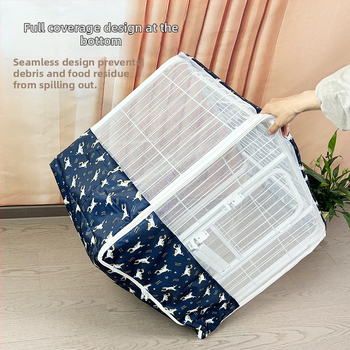 Κάλυμμα κουνουπιέρας για κλουβί σκύλου με τετράγωνο σωλήνα, μεγάλο δίχτυ για κλουβί σκύλου, παγκόσμιο δίχτυ κλουβιού για όλες τις εποχές, αξεσουάρ κλουβιού κατοικίδιων, ανθεκτικό στα κουνούπια