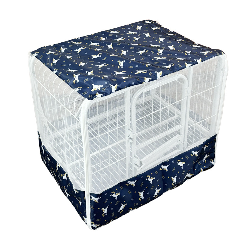 Négyzet alakú csőből készült kutyaketrec szúnyogháló, nagy kutyaketrec háló, univerzális kisállatketrec háló minden évszakra, kisállatketrec kiegészítők, szúnyogbiztos