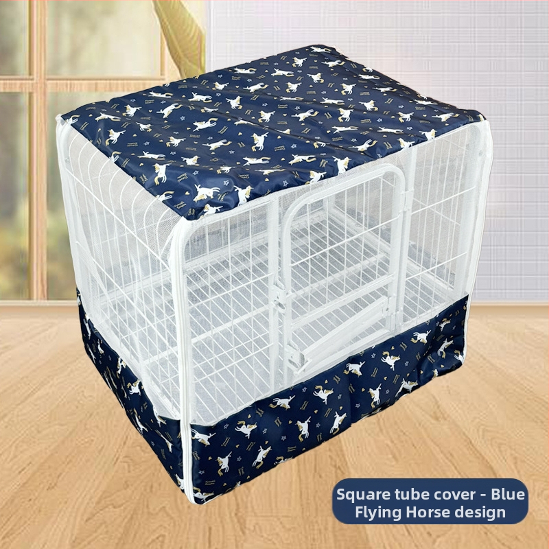 Négyzet alakú csőből készült kutyaketrec szúnyogháló, nagy kutyaketrec háló, univerzális kisállatketrec háló minden évszakra, kisállatketrec kiegészítők, szúnyogbiztos