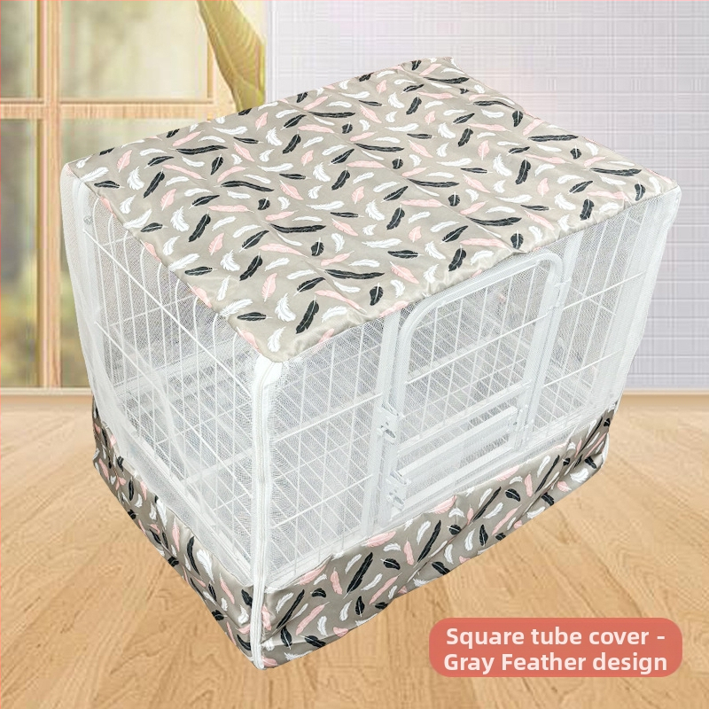 Négyzet alakú csőből készült kutyaketrec szúnyogháló, nagy kutyaketrec háló, univerzális kisállatketrec háló minden évszakra, kisállatketrec kiegészítők, szúnyogbiztos