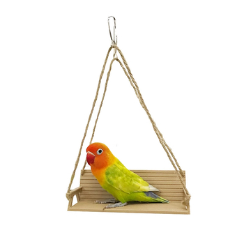 Hua Baishi Παγκάκι Κούνιας για Παπαγάλους, Βάση για Ξεκούραση Πουλιών για την Ανακούφιση από την Πλήξη και την Αυτοϊκανοποίηση, Βάση για Μαύρο Φοίνικα, Δέρμα Τίγρης, Παιώνια, Αξεσουάρ για Κλουβί Πουλιών