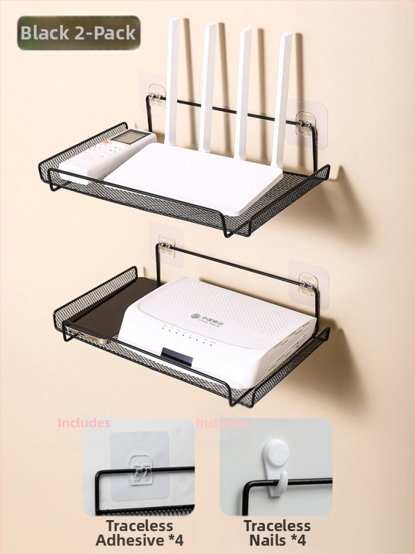 Router elhelyezési állvány TV set-top box tároló állvány fali ütésmentes fali konzol wifi tárolódoboz konzol