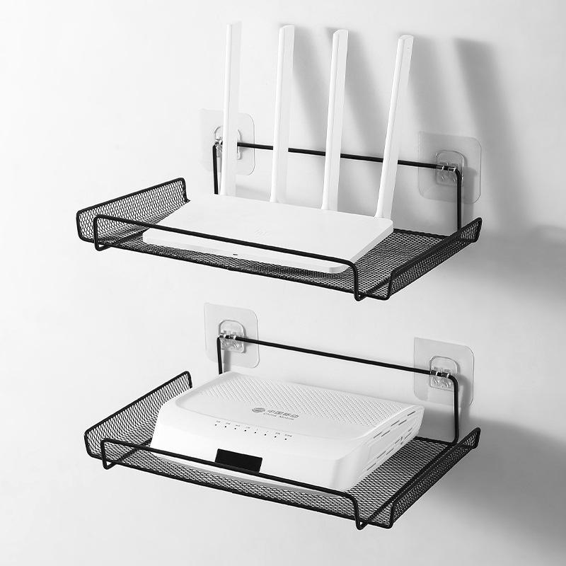 Router elhelyezési állvány TV set-top box tároló állvány fali ütésmentes fali konzol wifi tárolódoboz konzol