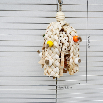 Παιχνίδια για πουλιά, μπάλα παπαγάλου, ράβδωση, κορδόνι για μάσημα, κλουβί πουλιών, υφαντό ξύλινο λουλούδι, ανακούφιση από το στρες, ανακούφιση από την πλήξη, κρεμαστή διακόσμηση για μάσημα, χονδρική πώληση