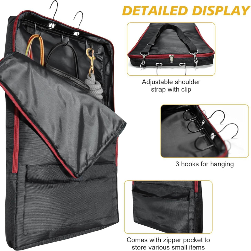 Arklio įrangos laikymo krepšys, laikymo maišelis, pakabinamas krepšys, tvirtas, vandeniui atsparus lauko reikmenų laikymo krepšys, arklio batų krepšys, tarpvalstybinis